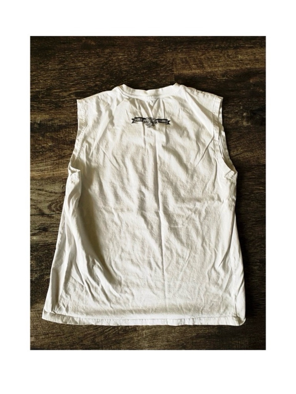 HARLEY DAVIDSON MEN’S WHITE DAYTONA BEACH TANK TOP - Picture 3 of 3